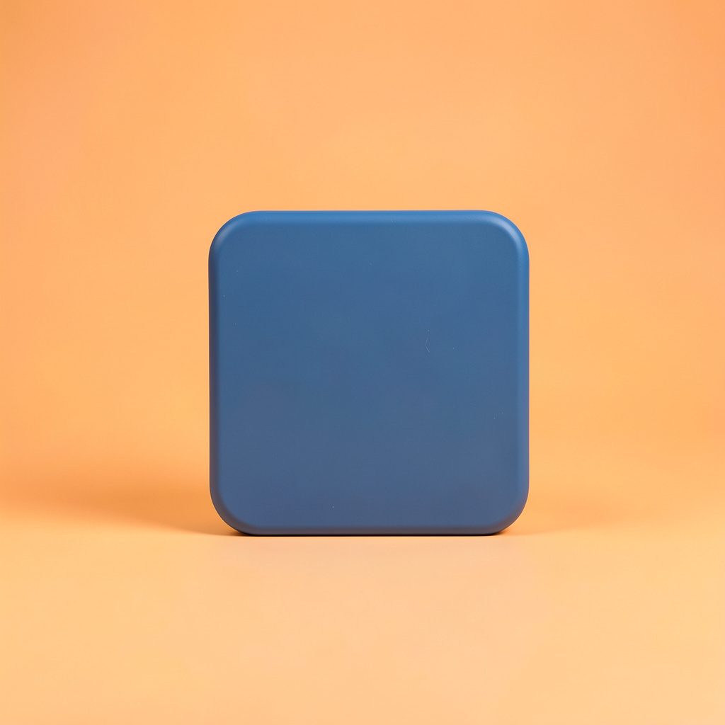 LinkedIn social media icon, muted blue rounded square with white lettering